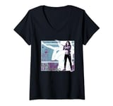 Marvel Hawkeye Kate Bishop Halftone Character Poster T-Shirt avec Col en V