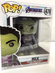 FUNKO POP- Hulk Marvel Avengers End Game 478 Age 3+ AC