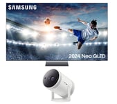 65" Samsung QE65QN900DTXXU  Smart 8K HDR Neo QLED TV & The Freestyle (2nd Gen) Smart Full HD TV Projector Bundle, Black