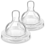 Philips Avent Classic+ Anti-Colic Medium Flow Teat, 3 Months+ 2 Pack - SCF633/27