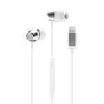 Music Sound | Ergonomic Wired In-Ear Headphones with Lightning MFI Connector - White