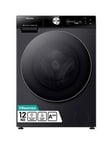 Hisense 7S Series Wf7S1247Bb 12Kg Load, 1400 Spin, Ai Washing Machine With Touch Control - Black - A Rated