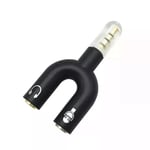 3.5mm Gold plated Audio Y Splitter , Headset Mic  Adapter TRRS to 2 TRS UK Store