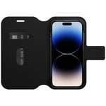 Etui Strada Coque pour iPhone 14 Pro, Antichoc, anti-chute, cuir de qualité, 2 porte-cartes, supporte 3 x plus de chutes que la norme militaire - Noir - Neuf