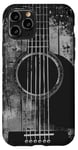 Coque pour iPhone 11 Pro Guitare acoustique, vintage, vieilli, musique rock & roll