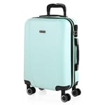 ITACA - Rigid Suitcase Medium Size - ABS Medium Suitcase 65cm Hard Shell Suitcase - Lightweight 20kg Suitcase with TSA Combination Lock - Lightweight and Resistant Travel Medium Size Suitc, Mint green