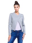 ARMANI JEANS Women's 3Y5G845JZBZ Jacket, Grey (Grigio Chiaro Mel 39x2), 12