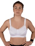 Shock Absorber Womens Classic Non Wired Bra - White Polyamide - Size 32F