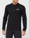 EA7 Emporio Armani Core Id Crew Sweat - Black, Black, Size 2Xl, Men