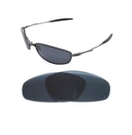 NEW POLARIZED BLACK REPLACEMENT LENS FOR OAKLEY WHISKER SUNGLASSES