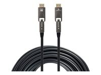 Cablexpert Aoc Armored Series - High Speed - Hdmi-Kabel Med Ethernet - 19 Pin Micro Hdmi Type D, Hdmi Hann Til Hdmi, 19 Pin Micro Hdmi Type D Hann - 10 M - Fiberoptisk - 4K 60Hz Støtte, Støtter 21:9 Kinosideforhold, Metal Armouring, Active Optical C