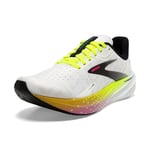 BROOKS Women's Hyperion Max Sneaker, White/Black/Nightlife, 8.5 UK