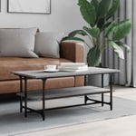 vidaXL Coffee Table Grey Sonoma 100x50x40 cm Engineered Wood NEW