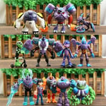 12pcs Ben 10 Action Figures 4'' PVC Model Toy Doll Set Four Arms Grey Kids Gift