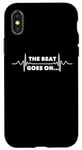 iPhone X/XS Saying The Beat Goes On Heart Recovery Surgery Women Men Pun Case