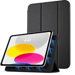 TiMOVO Magnetic Case for iPad 10th Generation 2022, iPad 10.9 inch Case, Slim Smart Folio, Magnetic Rebound Stand Leather Cover Case for iPad 10, Auto Wake/Sleep, Black