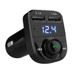 X8-auton Bluetooth-yhteensopiva 5.0 handsfree-puheluäänisarja FM-kaksoislähetin Aux-modulaattori MP3-soitin ajoneuvon 3.1A USB-laturi