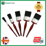 5 Pack Paint Brush Set Advanced Bristles Paintbrushes Decorating DIY Fence Paint