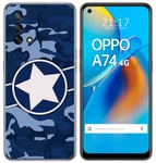 Coque TPU Gel pour Oppo A74 4G Design Camouflage 03 Dessins