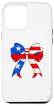 Coque pour iPhone 15 Pro Max Drapeau portoricain Boricua Porto Rico PR Drapeau Coquette Bow