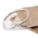 Love The Links Silver Dance & Sing Like No Ones Watching Quote Bangle Bracelet