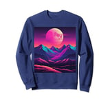 Moon rising over the mountains Sweatshirt