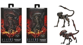 Lot de 2 figurines articulées Aliens Fireteam Elite Prowler e Runner Neca