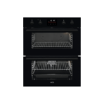 AEG Series 6000 Built Under Electric Double Oven - Black