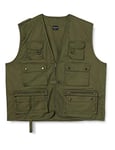 Mil-Tec Homme Gilet Multipoches Va Veste, Olive, S EU