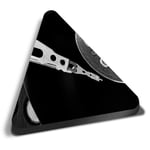 Triangle MDF Magnets - Black & White Record Player Music #44291