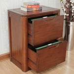 Ledbury Two Drawer Mahogany Classic Contemporary Designed Filing Cabinet CHT083