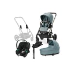 Cybex BALIOS S Lux Yhdistelmävaunut + Cybex Aton B2 &  Telakka, Sky Blue/Taupe