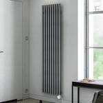 Electric Radiator (Wifi), Rolo Room E, 1800h x 480w(mm), 1 kw, Salt n Pepper Grey