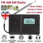 K603 FM/SW/AM Multi Band Digital Radio Stereo MP3 Player LCD Display Speaker