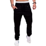 HDDNZH Casual Pants Men Trousers,Hip Hop Joggers Sweatpants Pants Cargo Pants Streetwear Men Trousers Casual Fashions Military Pants Large Size Trousers For Men Sweat Pants Bottoms,Black,L60,68 (Kg)