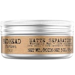 Bed Head For Men by TIGI - Matte Separation Cire coiffante - Produit professionnel à longue tenue pour homme - Formule à la cire d'abeille - Cheveux courts à mi-longs - 85 g