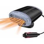 12V 150W Chauffage de Voiture Portatif, 2 en 1 Chauffage Desembuage Voiture avec Fonction de Chauffage et de Climatisation, Ventilateur de Chauffage