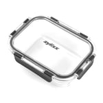 Zyliss E981064 Récipient en verre incassable 640 ml Boîte de conservation alimentaire hermétique avec couvercle hermétique Passe au micro-ondes Sans BPA Passe au congélateur 18 cm x 14 cm x 6 cm