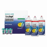 EasySept Hydrogen Peroxide Multipack, 3x 360ml Contact Lens Solution Simple One Step System for Disinfection of Soft Contact Lenses & Lens Case with Neutralising Disc, Suitable for Sensitive Eyes