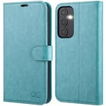 OCASE Coque Samsung Galaxy S23 FE, Antichoc TPU Housse Samsung S23 FE Cuir PU Portefeuille Etui [RFID Blocage] [Fentes pour Cartes] [Béquille] Coque pour Galaxy S23 FE(6,4 Pouces) - Bleu Glace