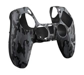 Trust Gaming GXT 748 PS5 Controller Skin, Anti-slip Silicone Cover Case for Wireless DualSense Controller PlayStation 5, Protective Accessories for Gamepad - Camouflage Black