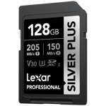 Lexar SDXC Professional SILVER Plus 1066x UHS-I/U3/A2/4K R205/W150 (V30) 128GB