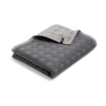 HAY Mega Dot sengeteppe organic 260x260 cm Dark grey