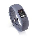 Garmin Vivofit 4-kellon vaihtoranneke - Harmaa Hopea/Harmaa