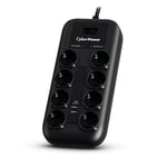 CyberPower Surge Protector Black 8 Ac