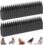 Pic Anti Pigeon 5.7M, Anti Pigeons pour Balcon, Pique Anti Pigeon Plastique, Anti Pigeon, Corbeaux, Chats, Moineaux, ect (20 PCS) Noir