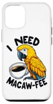 Coque pour iPhone 12/12 Pro Amateur de café Gold Macaw