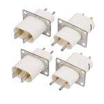 Home Electronic Microwave Oven Magnetron Filament Terminal Sockets 4 Pcs