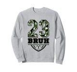 Number 23 Basketball | Army green olive Camo Sweatshirt