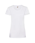 Fruit of the Loom Ladies/Womens Lady-Fit Valueweight Short Sleeve T-Shirt (Pack of 5) (White) - Size X-Small